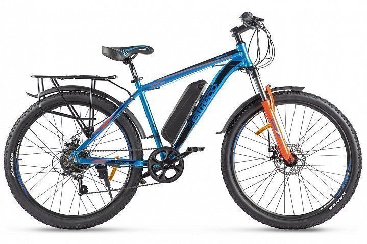 Велогибрид Eltreco XT 800 new сине-оранжевый